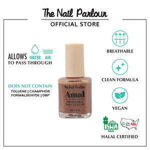 AMAL DEEP LATTE BREATHABLE NAIL POLISH - 8818