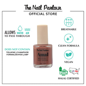 AMAL MODEST MOCHA BREATHABLE NAIL POLISH - 8820