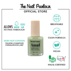 AMAL SOOTHING SAGE BREATHABLE NAIL POLISH - 8821